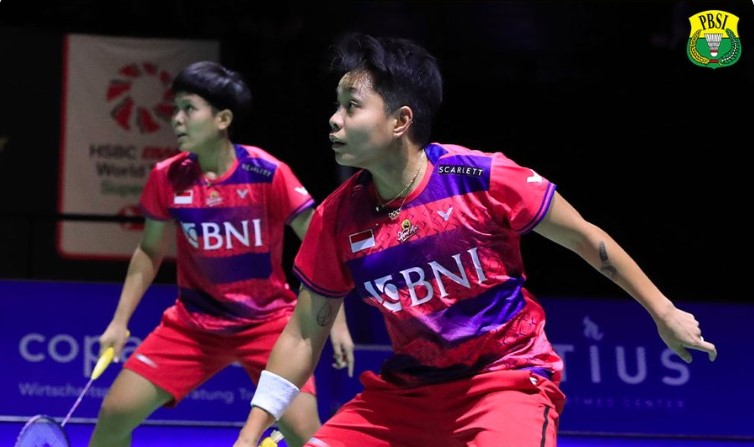 Apriyani/Fadia Mundur di Semifinal Swiss Terbuka 2023