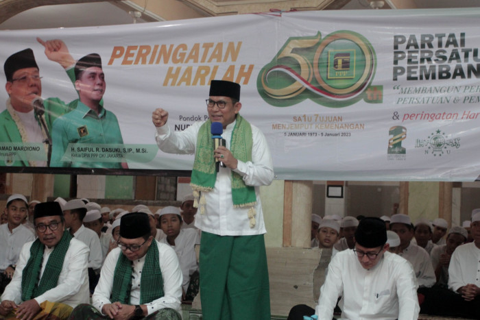 PPP DKI Jakarta Peringati Harlah ke-50 di Ponpes: Kembalikan Tradisi Partai