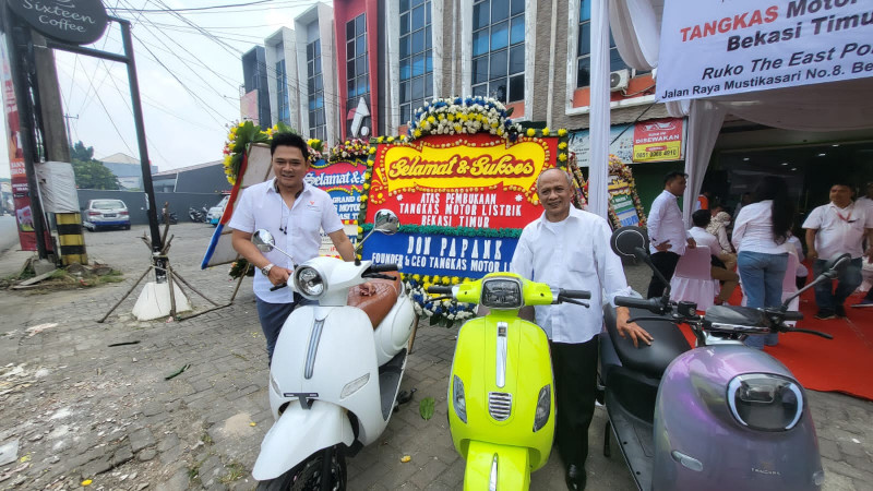 Tangkas Motor Listrik Buka Showroom Ke-16 di Bekasi Timur