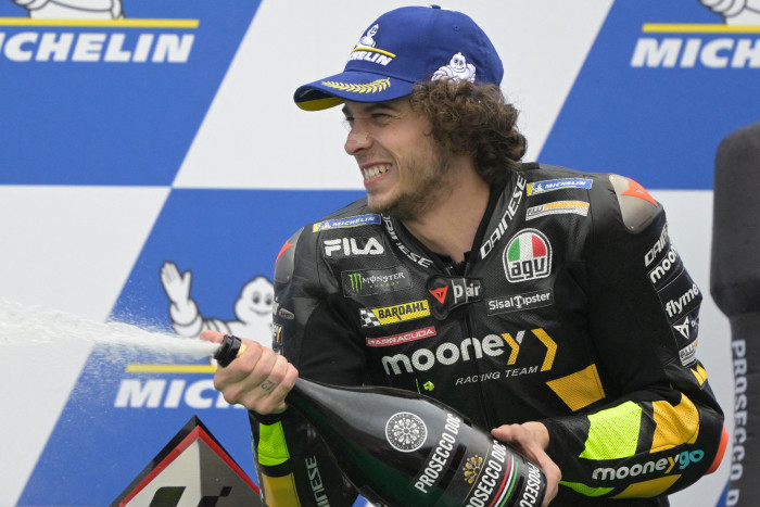 Jadi yang Tercepat di GP Argentina, Bezzecchi Raih Kemenangan Pertama di MotoGP