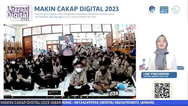 Siswa SD di Bogor Diajak Mengenal Literasi Digital Sejak Dini
