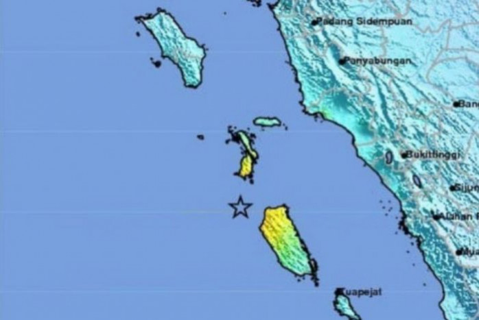 Kepulauan Mentawai Kembali Diguncang Gempa Bumi Tektonik Magnitudo 5,2