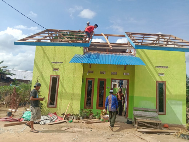 Angin Puting Beliung Rusak 10 Rumah di Musi Banyuasin