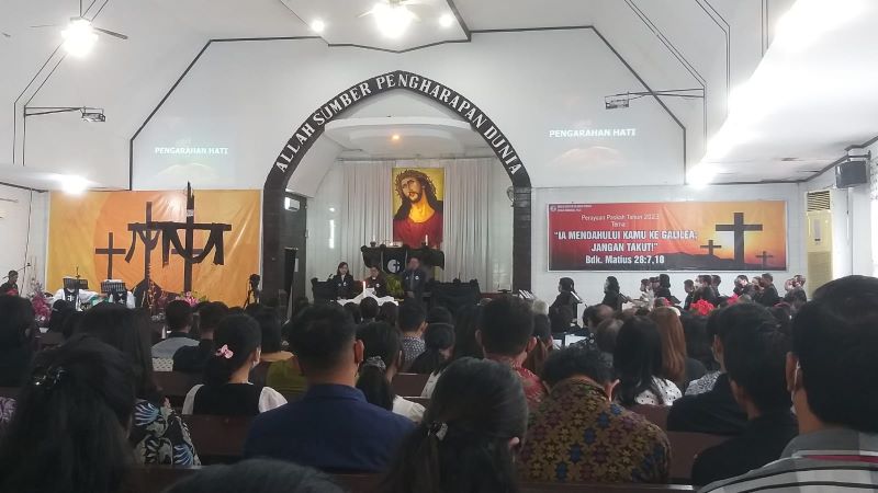 Ibadah Jumat Agung di Palu Diperingati dalam Perjamuan Kudus