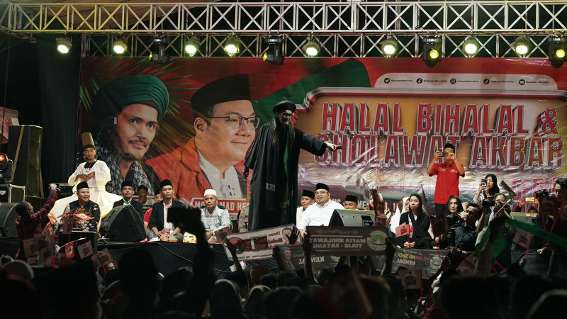 Dukung Bakal Caleg PDIP, Relawan Sedulur Saklawase Gelar Halal Bihalal