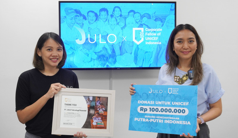 Julo Gandeng UNICEF Salurkan Donasi Untuk Kesejahteraan Anak Indonesia