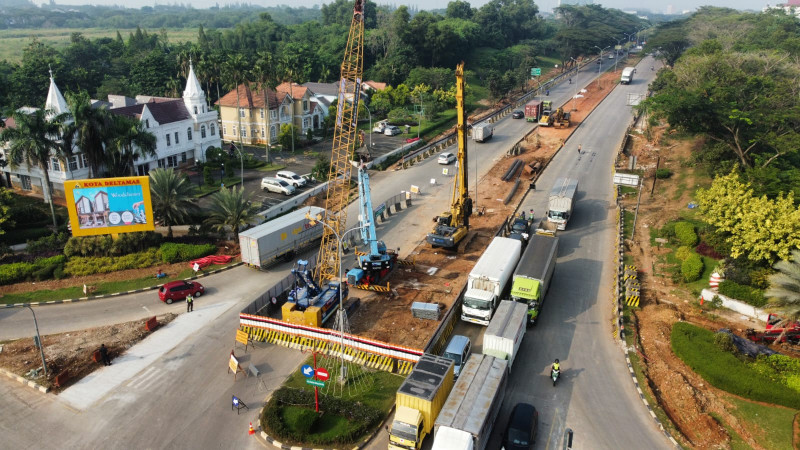 PT Asri Karya Lestari Mulai Pembangunan Flyover Boulevard Kota Deltamas 