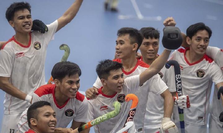 Runtuhkan Dominasi Malaysia, Tim Hoki Indoor Putra Indonesia Raih Emas di SEA Games 2023