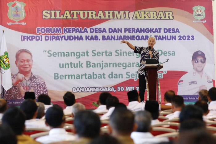 Ganjar Minta Kades Genjot Penurunan Stunting, Kemiskinan Ekstrem, dan Optimalisasi Anggaran