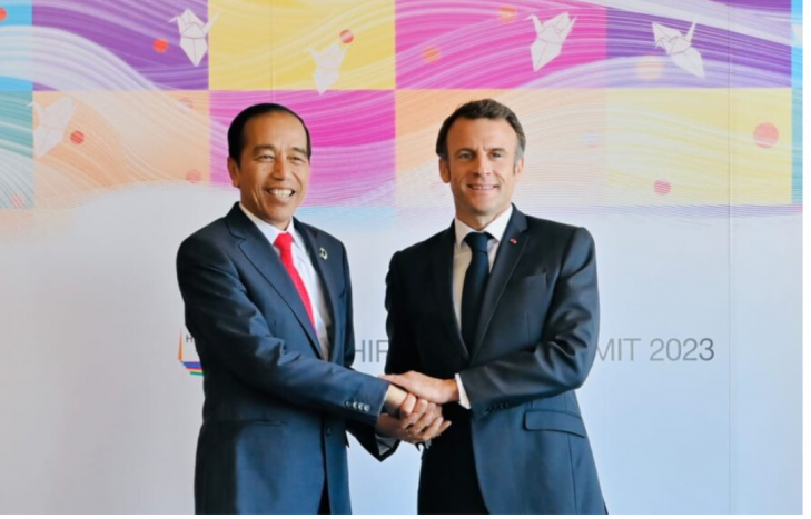 Bertemu Presiden Prancis Macron, Jokowi Bahas 4 Hal Ini