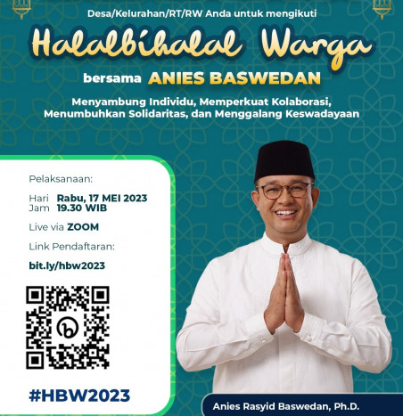 3.000 Lokasi Gelar Halal Bihalal Bersama Anies, Awali Musyawarah Rabuan