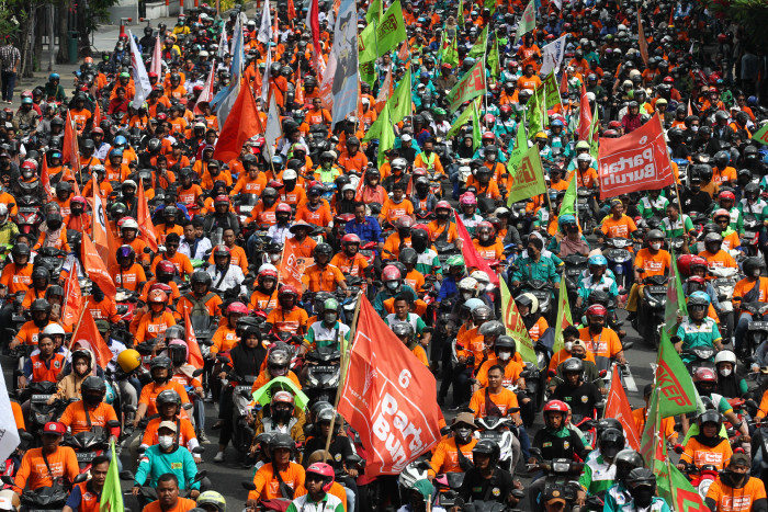Hari Buruh Internasional, Aksi Damai di Padang Tolak UU Bermasalah 