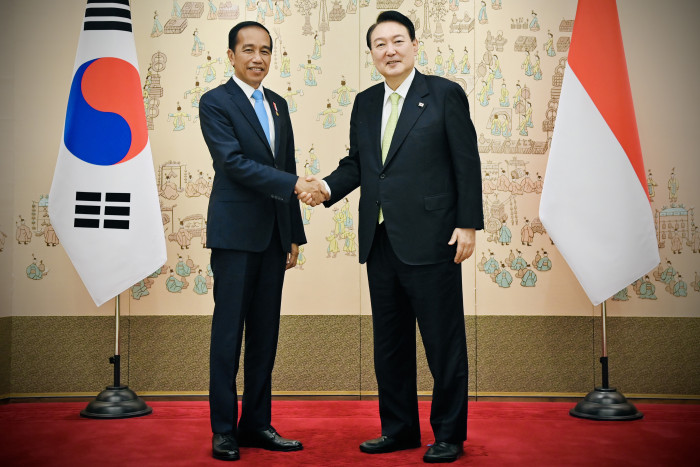 Bertemu Presiden Yoon, Jokowi Tekankan Kembali Realisasi Kerja sama Perusahaan Korea