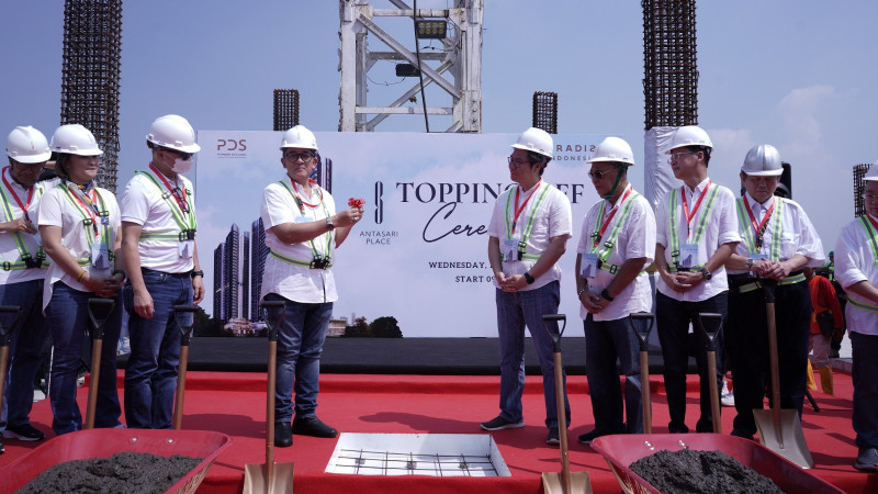 Progres Pembangunan Tower 1 Antasari Place Mulai Topping Off 