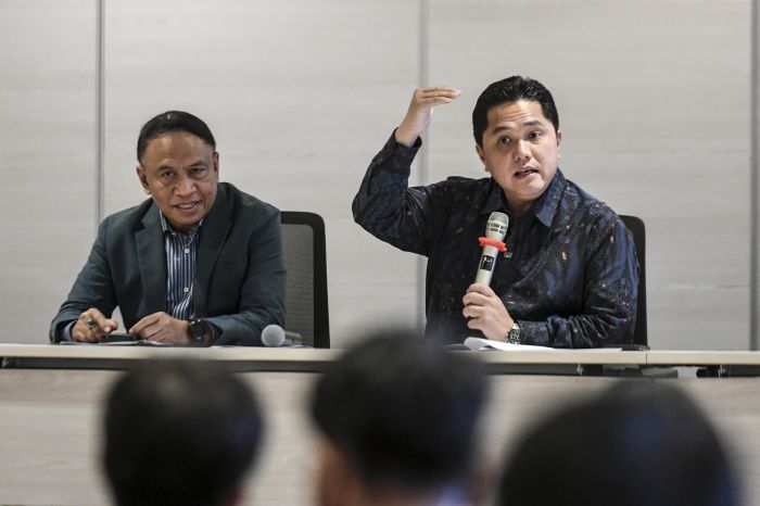 Tegas Berantas Mafia Bola, Erick Thohir Rangkul Polri