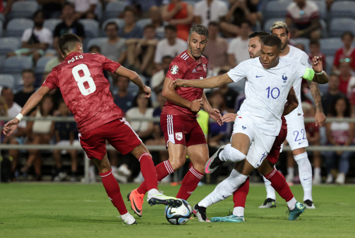 Mbappe Cetak Gol saat Prancis Kalahkan Gibraltar dalam Kualifikasi Euro