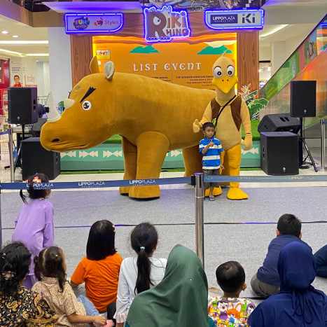 Liburan Sekolah Tiba, Karakter Riki Rhino Hadir di Lima Lippo Mall