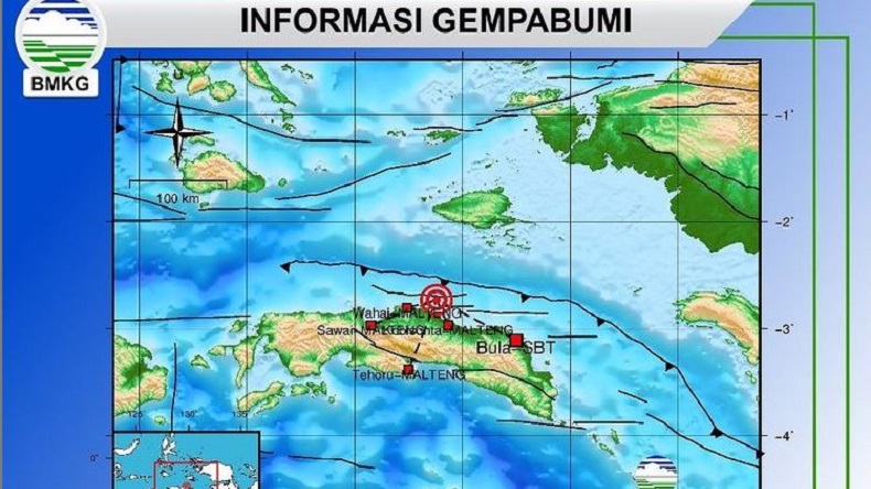 Gempa Tektonik 5,1 Magnitudo di Laut Banda Tidak Berpotensi Tsunami