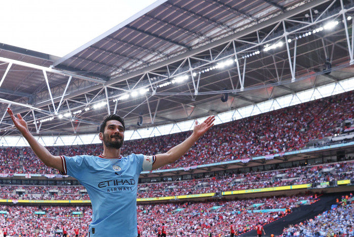 Rebut Piala FA, Manchester City Diambang Treble