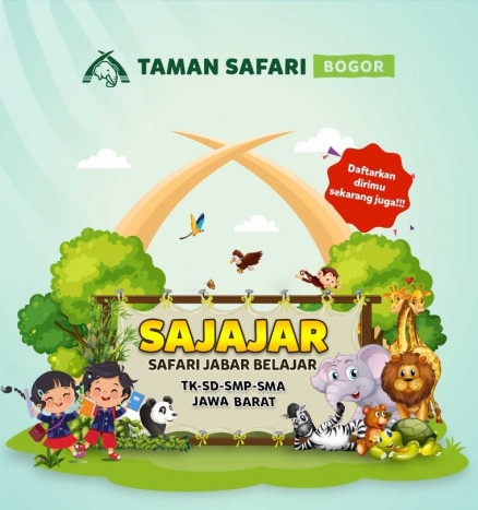 Diskon Gede-gedean, Promo Sajajar Liburan Sekolah di Taman Safari Bogor Hanya Rp140 Ribu