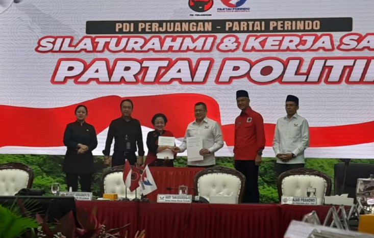 Megawati dan Hary Tanoe Tanda Tangani MoU Politik untuk Pemilu 2024