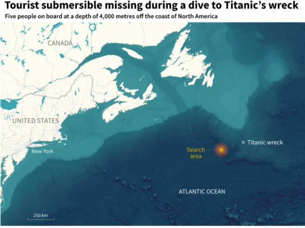 Konglomerat Asal Inggris Ikut Menghilang di Kapal Selam Titanic