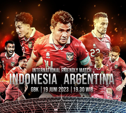 Ini Susunan Pemain Timnas Indonesia dan Argentina pada Laga FIFA Matchday Nanti Malam