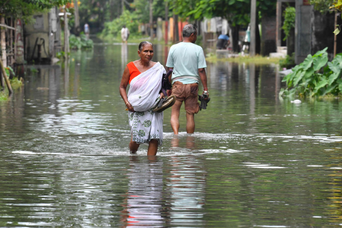 Diterjang Banjir, Ribuan Warga India Mengungsi