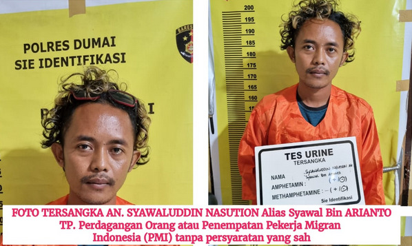 Buronan Kasus Perdagangan Orang Ditangkap Bersama 4 PMI Ilegal di Riau
