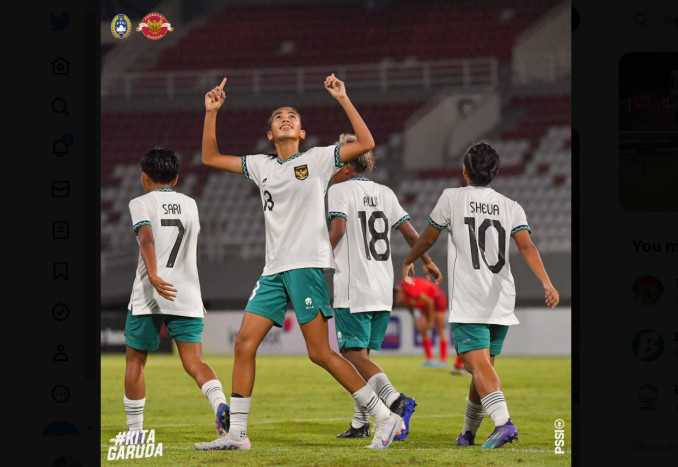 Indonesia Puncaki Klasemen Grup A Piala AFF Putri U-19