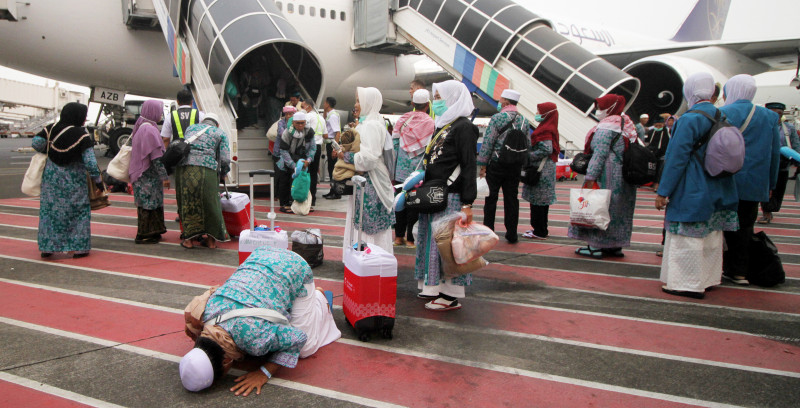 6.820 Jemaah dari 16 Kloter Haji Diterbangkan ke Tanah Air Kamis, 6 Juli 2023