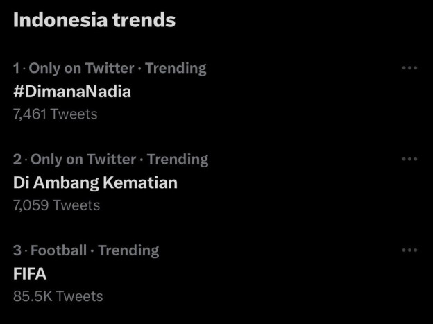 Cerita Horor Di Ambang Kematian Viral, Tagar #DimanaNadia Menggema