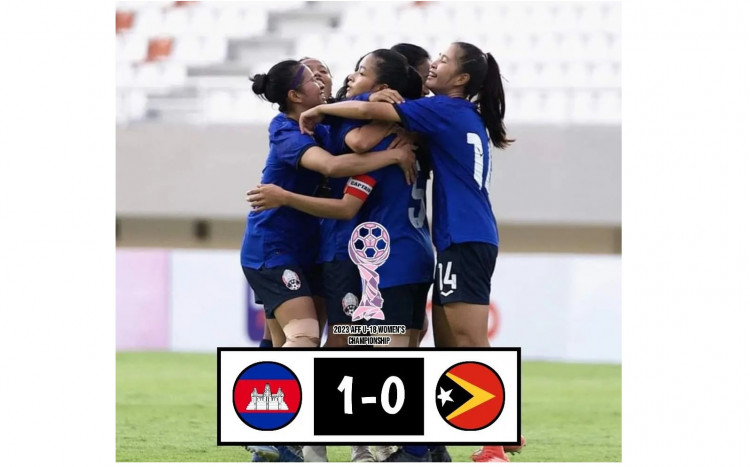 Menang 1-0 dari Timor Leste, Tim AFF U-19 Putri Kamboja Belum Puas 