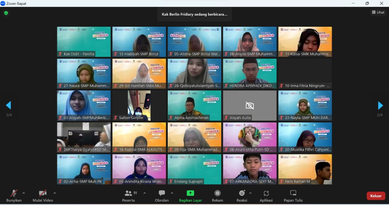 Pelatihan Repcil Media Indonesia Diikuti Siswa Muhammadiyah dari 48 Daerah 