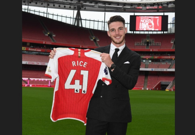 Declan Rice Resmi Bergabung dengan Arsenal