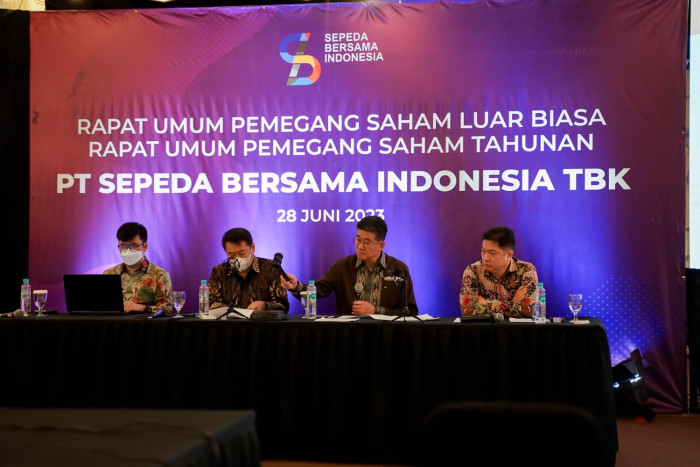 PT Sepeda Bersama Indonesia Bagikan Deviden Tunai 50% dari Laba Bersih 2022