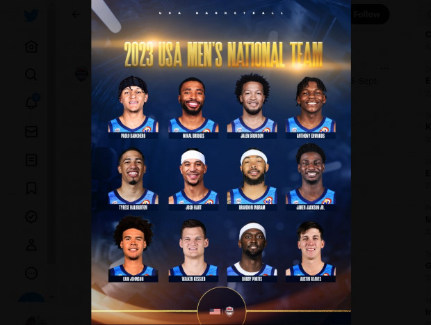 Tim AS Minus Bintang di Kejuaraan Dunia Bola Basket