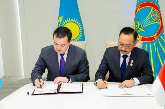 Tandai 30 Tahun Hubungan Bilateral, Indonesia dan Kazakhstan Tanda Tangani MoU Kerja Sama