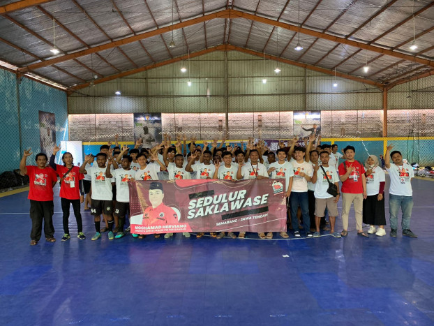 Galang Dukungan Milenial, Relawan Sedulur Saklawase Gelar Turnamen Futsal