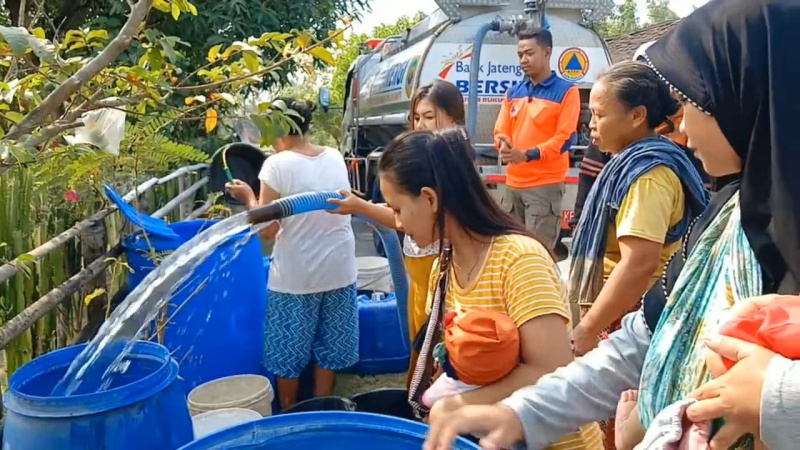 Kekeringan di Jawa Tengah Meluas, 4,6 Juta Liter Bantuan Air Bersih Telah Disalurkan