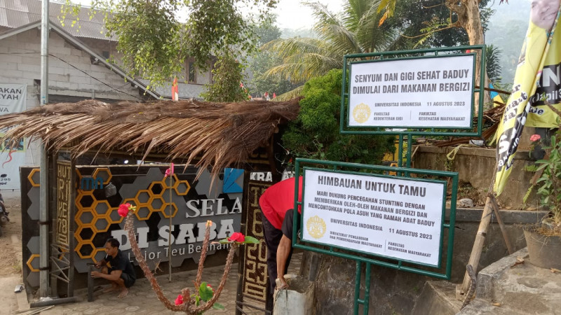 Dukung Pengentasan Stunting Suku Baduy, Universitas Indonesia Inisiasi Gerakan Sumbang Gizi di Desa Kanekes