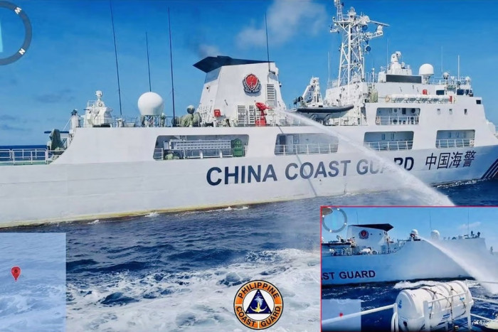 AS Kecam Serangan 'Water Cannon' Kapal Tiongkok ke Kapal Filipina