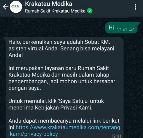 KeyReply Terapkan Kecerdasan Buatan untuk Interaksi Pasien di RS Krakatau Medika