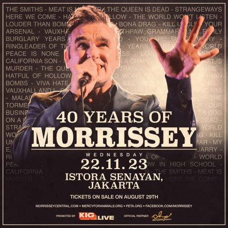 KIG Live Persembahkan '40 Years Of Morrissey' di Jakarta