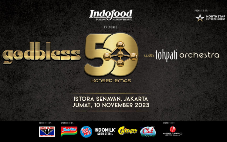 Indofood Dukung Konser Emas 50 Tahun God Bless, Tiket Early Sale Langsung Ludes