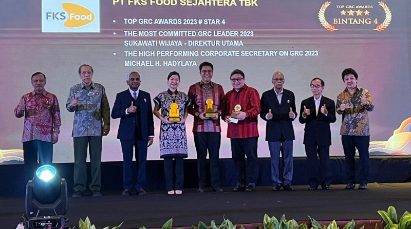 FKS Food Raih Tiga Penghargaan Top GRC Awards 2023