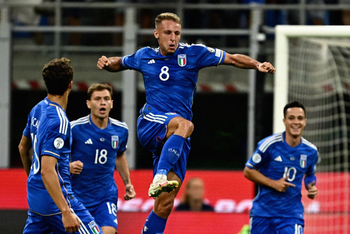 Frattesi Cetak Dua Gol, Italia kalahkan Ukraina