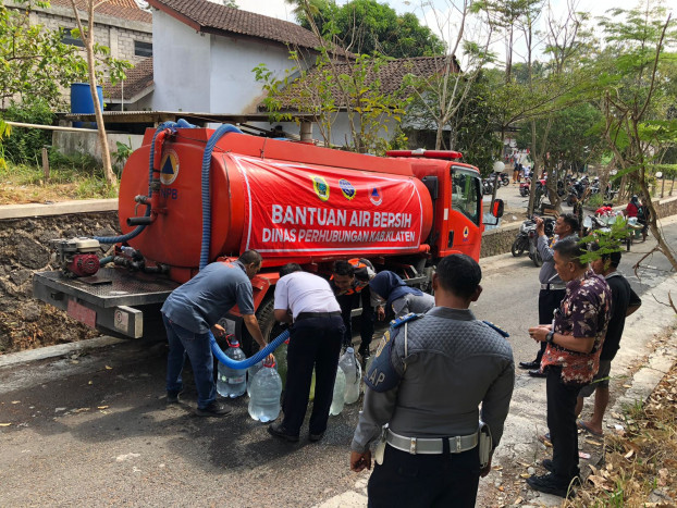 BPBD Klaten Gelontorkan 345 Tangki Air Bersih untuk Bantu 10 Desa Terdampak El Nino