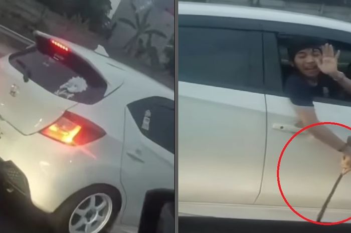 Polisi Tangkap Pengemudi Brio Putih Sok Jagoan di Tol Tangerang