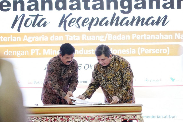 MIND ID Gandeng Kementerian ATR/BPN Pastikan Pengamanan Wilayah Tambang